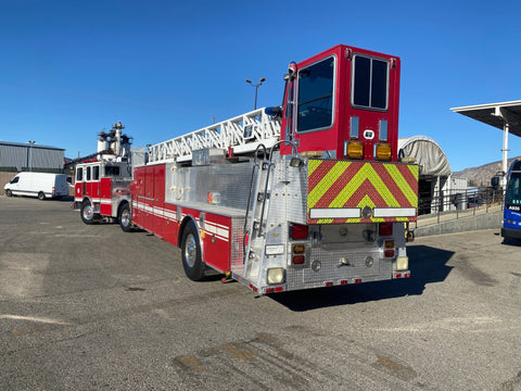 2006 KME 100' Tiller Ladder Fire truck