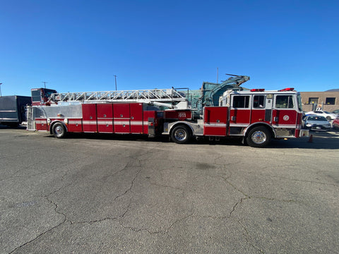 2006 KME 100' Tiller Ladder Fire truck